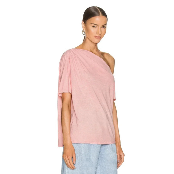 LA Made Sylvie Off the Shoulder Tee Bellini - Picture 2 of 8